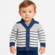 تصویر ژاکت نوزادی سایز 0-3 ماه کد 1004 