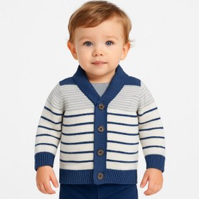 تصویر ژاکت نوزادی سایز 0-3 ماه کد 1004 