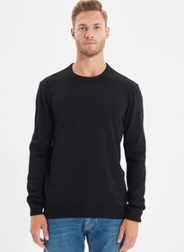 تصویر ژاکت بافتنی یقه گرد برند trendyol Knitted Crew Neck Sweater