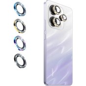 تصویر محافظ لنز رینگی نگین دار سوارسکی Xiaomi Redmi Note 14 4G 