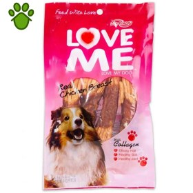 تصویر تشویقی سگ لاو می مدل مرغ و هویج 60 گرم Love Me Carrot & Chicken 60gr