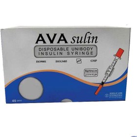 تصویر سرنگ انسولین آوا نیم واحدی گیج 31 