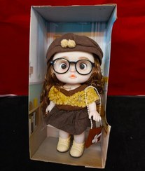 تصویر عروسک موزیکال لاولی بیبی با عینک و کلاه مناسب خردسال 