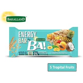 تصویر انرژی بار غلات پنج میوه استوایی باکالند 40 گرمی – بسته 25 عددی Bakalland Energy Bar With 5 Tropical Fruits 40 gr