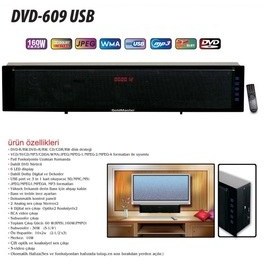 تصویر پخش کننده دی وی و بلوری DVD 609 USB گلد مستر GoldMaster 
