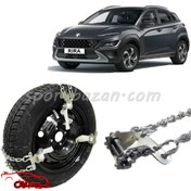 تصویر زنجیر چرخ کمربندی ضامن دار سایز ۱۶ اینچ 