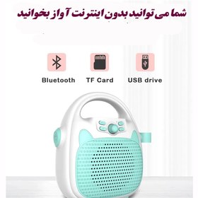 تصویر اسپیکر بلوتوثی میکروفون دار قابل حمل Bluetooth speaker with microphone