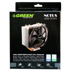 تصویر فن خنک کننده FAN GREEN NOTUS 400-PWM STOCK FAN GREEN NOTUS 400-PWM STOCK