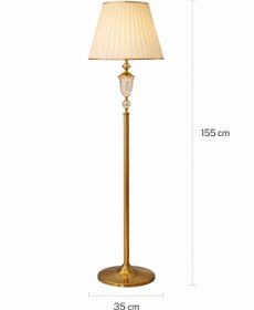 تصویر کنارسالنی ستون فرانسوی کریستال k1708 