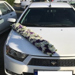 تصویر ماشین عروس دنا سفید 