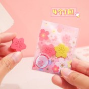 تصویر پاک کن فانتزی ۴تایی طرح شکوفه 