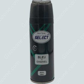 تصویر اسپری بدن مردانه شنل بلو-بلو شنل 200میل سلکت SELECT men's Chanel Bleu de Chanel body spray 200ml