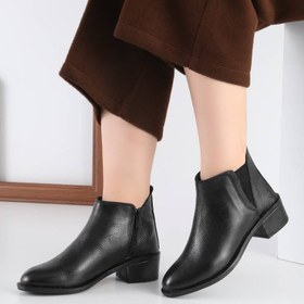 تصویر نیم بوت زنانه چرم طبیعی سهندچرم کدA3-132 