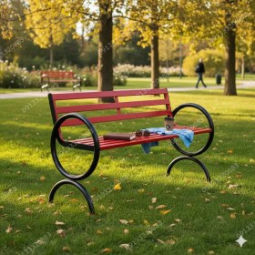 تصویر نیمکت پارکی کد N2 