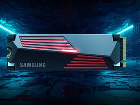 تصویر حافظه اس اس دی سامسونگ مدل 990 پرو هیت سینک با ظرفیت 2 ترابایت Samsung 990 Pro With Heatsink 2TB PCIe M.2 SSD