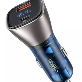 تصویر شارژر فندکی فست شارژ 72 وات یوسامز usams car charger Type-C / USB-C CC155 