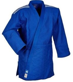 تصویر جودو و آیکیدو آبی Ijf لباس Judo Blue B را تأیید کرد آدیداس adidas 