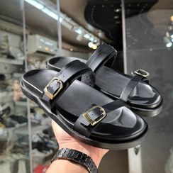 تصویر صندل زنانه پارمیدا مدل PA1121 چرم مصنوعی با دو بند و سگک طلایی 