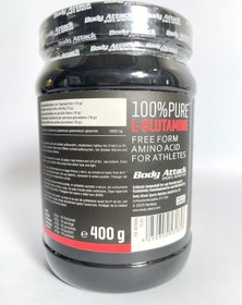 تصویر ال گلوتامین بادی اتک 100% خالص 400 گرم BODY ATTACK 100% PURE L-GLUTAMIC ACID 