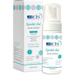 تصویر فوم ژل شستشوی صورت اریس مناسب پوست چرب و جوش دار Aris Face Syndet Foam Gel - Acne Control - Oily And Acne Skin