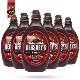 تصویر 6 عدد سس شکلات هرشیز Chocolate syrup Hershey's وزن 680 گرم 