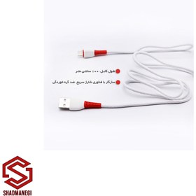 تصویر کابل تبدیل USB به USB-C لیتو مدل LD-34 طول 1 متر Lito USB to USB-C conversion cable model LD-34 length 1 meter