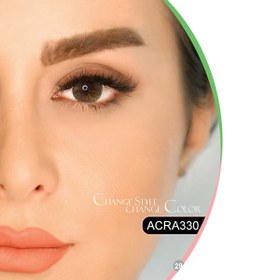 تصویر لنز چشم فصلی هرا رنگ سبز عسلی متوسط ACRA330 شماره 27 