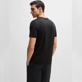 تصویر تی شرت مردانه مشکی هوگو باس مدل PERFORMANCE-STRETCH T-SHIRT 