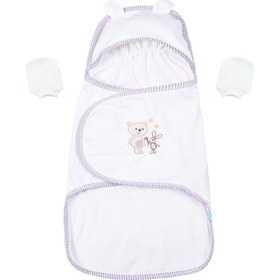 تصویر قنداق چسبی Teddy Bear خرس رزبرن RoseBorn Swaddling Clothes code:2230