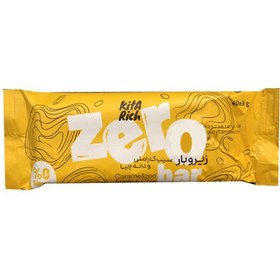 تصویر زیرو بار سیب کاراملی و دانه چیا کیتاریچ 40 گرمی Zero Bar *Caramelized Apple & Chia