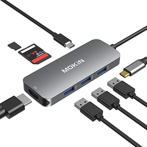 USB C Hub, Acodot 9 in 1 USB C to 4K@60HZ HDMI Multiport Adapter, 3 USB 3.0  Ports, SD/TF Card Reader, 100W PD, Desigend for MacBook Pro Air HP XPS and