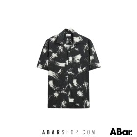 تصویر پیراهن مردانه آستین کوتاه اورجینال زارا مدل ZARA ABSTRACT PRINT STRETCH SHIRT 