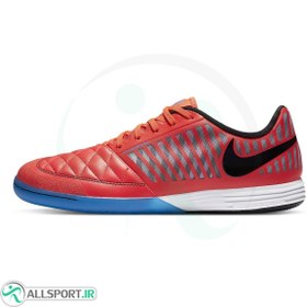 تصویر کفش فوتسال نایک لونار گتو طرح اصلی قرمز آبی Nike Lunar Gato II IC Red Blue 