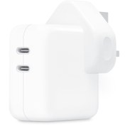 تصویر شارژر دیواری اپل مدل Dual USB-C توان 35 وات Apple 35W Dual USB-C Port Power Adapter