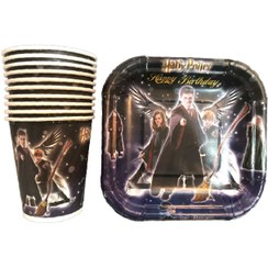 تصویر پیش دستی و لیوان هری پاتر بسته ۱۰ عددی 