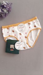 تصویر شورت عروسکی زنانه نخی طرح خرس سبز 