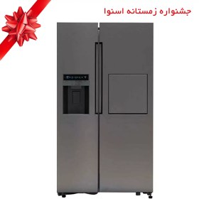 تصویر یخچال فریزر ساید بای ساید اسنوا مدل S1Di-M200 ظرفیت ۲۷ فوت با بار خانگی و یخساز اتوماتیک 