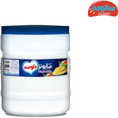 تصویر سس مایونز پرچرب دبه ای دلوسه 7 کیلوگرمی 