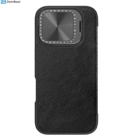 تصویر کیف چرمی محافظ دوربین دار iPhone 16 Pro Max مارک نیلکین مدل Qin Prop iPhone 16 Pro Max Nillkin Qin Prop Leather Case