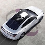 تصویر برچسب سقف اتومبیل طرح ghost recon 