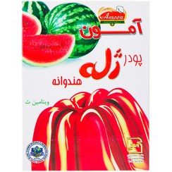 تصویر پودر ژله هندوانه آمون مقدار 100 گرم Amoon Watermelon Jelly Powder 100gr
