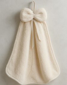 تصویر حوله طرح پاپیون - آبی Bow tie towel