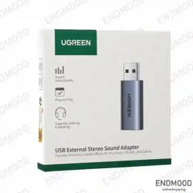 تصویر مبدل USB-A به جک 3.5 میلی متری یوگرین Ugreen CM383 