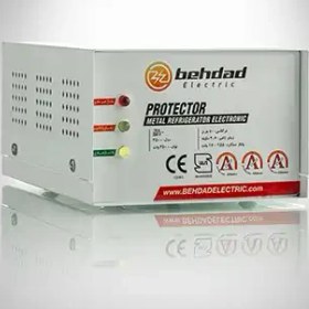 تصویر محافظ برق یخچال 2 خانه فلزی با کابل 3 متری بهداد الکتریک - کد 2153013375 