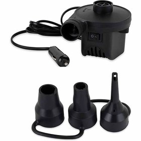 تصویر تشک بادی خودرو سفری (صندلی عقب) به همراه تک صندلی ها و متعلقات و لوازم باد (پس کرایه) 