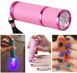 تصویر دستگاه یووی ال ای دی چراغ قوه‌‌ای توان 16 وات ا uv led nail flashlight uv led nail flashlight