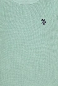 تصویر پلیور دخترانه آبی فیروزه ای یو اس پولو 