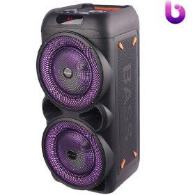 تصویر اسپیکر چمدانی بلوتوثی رم و فلش خور RS-D33 + میکروفون و ریموت کنترل RS-D33 WIRELESS SPEAKER