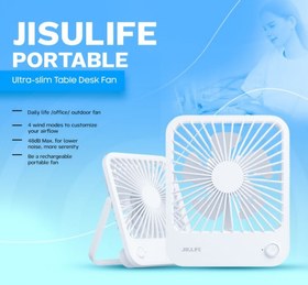 تصویر پنکه رومیزی شارژی دو کاره جیسولاف مدل FA26 Ultra-thin table fan