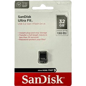تصویر فلش 32 گیگ سن‌دیسک SanDisk Ultra Fit 130 Mb/s USB 3.2 